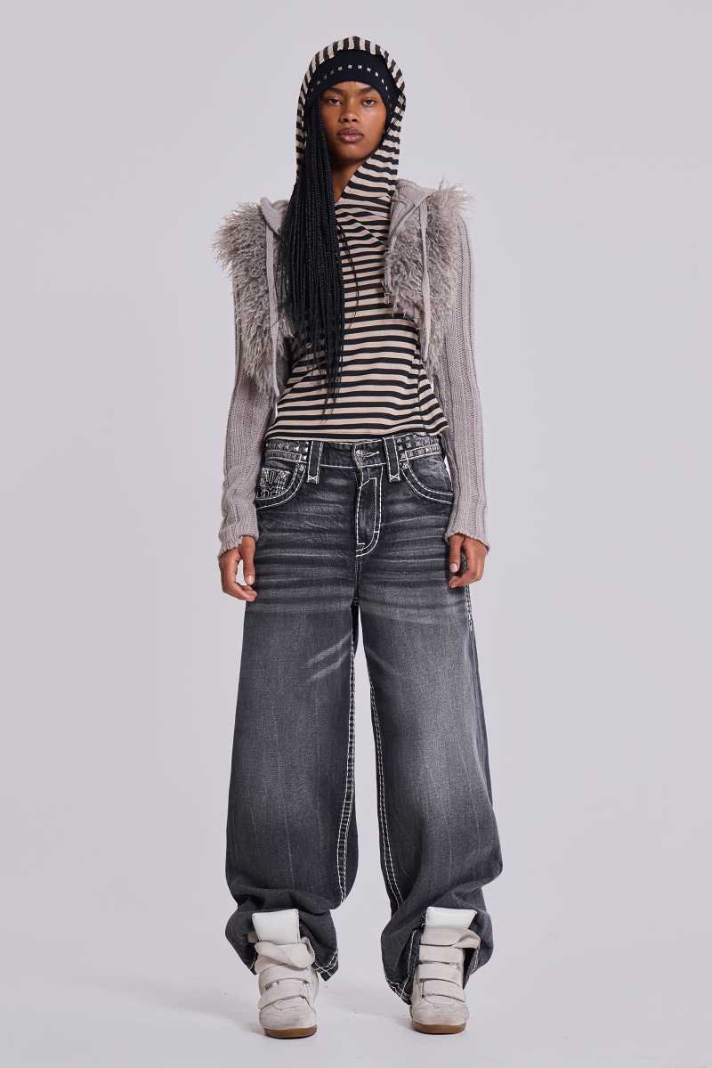 Jaded London Stripe Mist Hoodie Multi