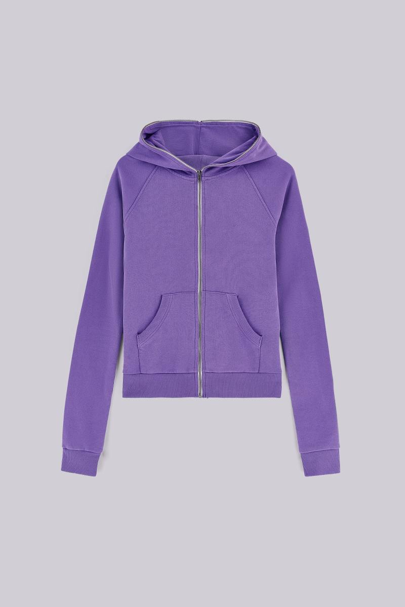 jaded london Syrup Zip Up Hoodie Purple