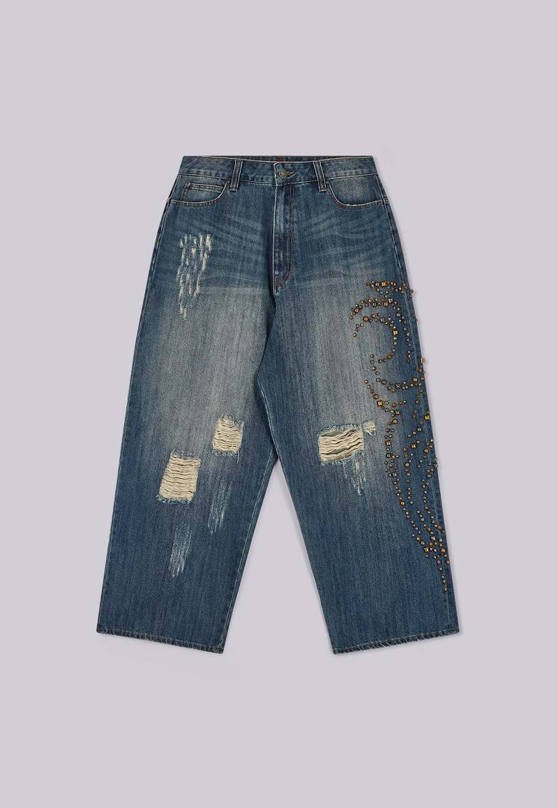jaded london Tattoo Stud XL Colossus Jeans Multi