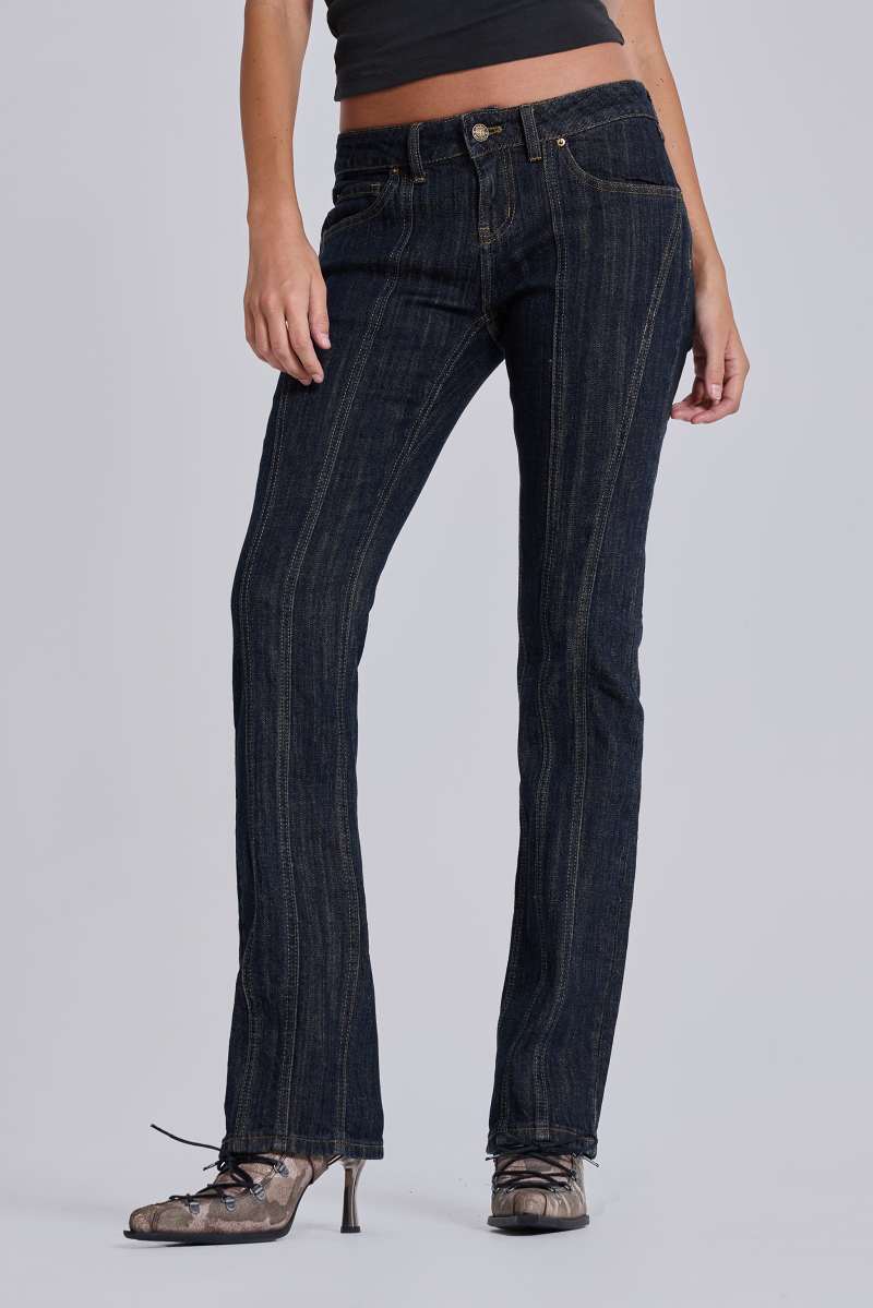Jaded London Trinity Cooper Bootcut Jeans Black