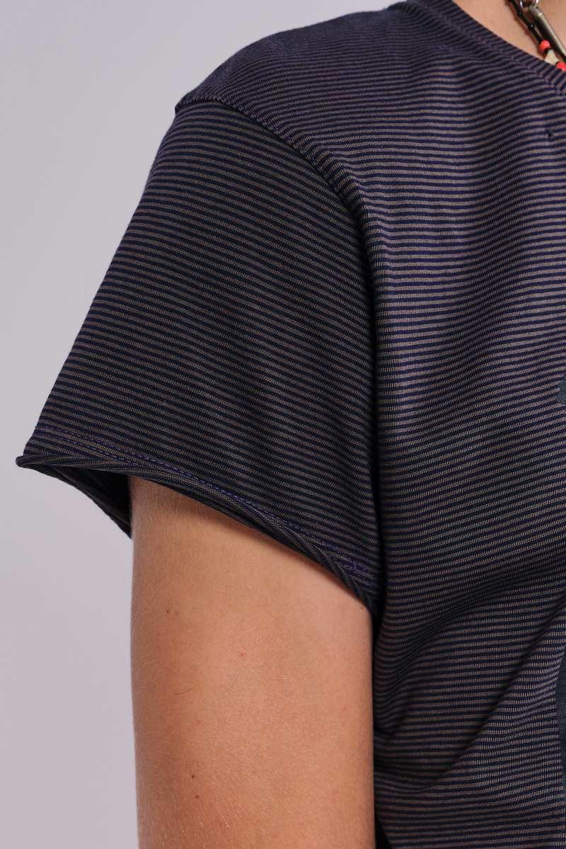 Jaded London Vampire Stripe T Shirt Grey