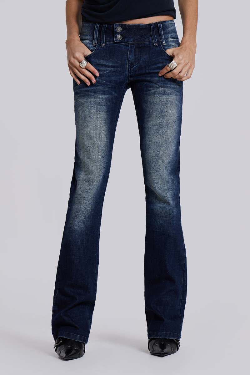 jaded london Vintage Blue Thirteen Jeans Blue