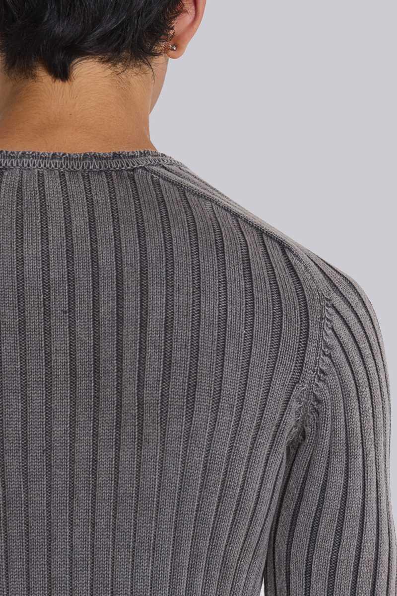 Jaded London Washed Black Vault Knit Black