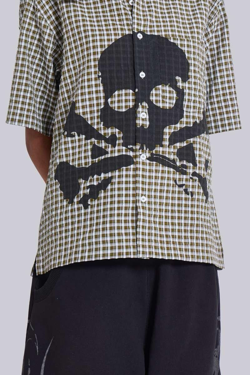 Jaded London Wasted Check Shirt Green