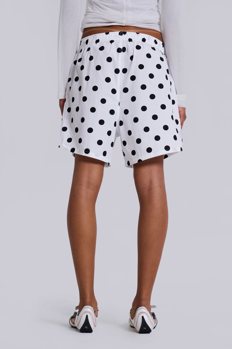 Jaded London White Polka Boxers White
