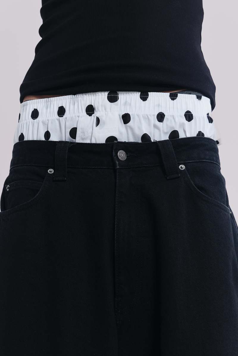 jaded london White Polka Boxers White