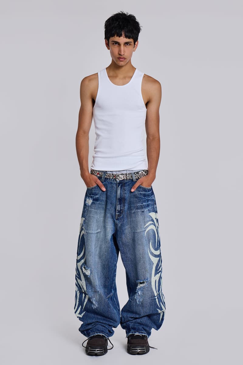 Jaded London White Rib Full Length Vest White