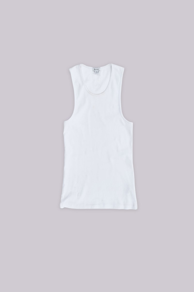 jaded london White Rib Full Length Vest White