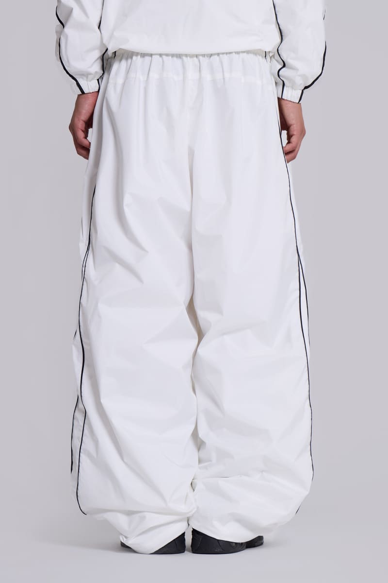 Jaded London White Vapor Tracksuit Bottoms White