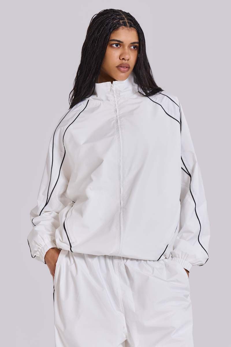 Jaded London White Vapor Tracksuit Top White