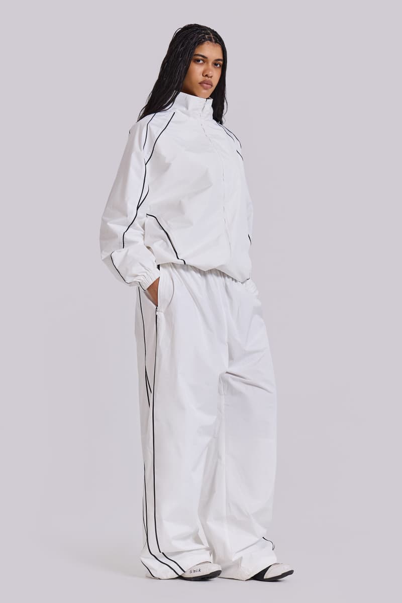 Jaded London White Vapor Tracksuit Top White