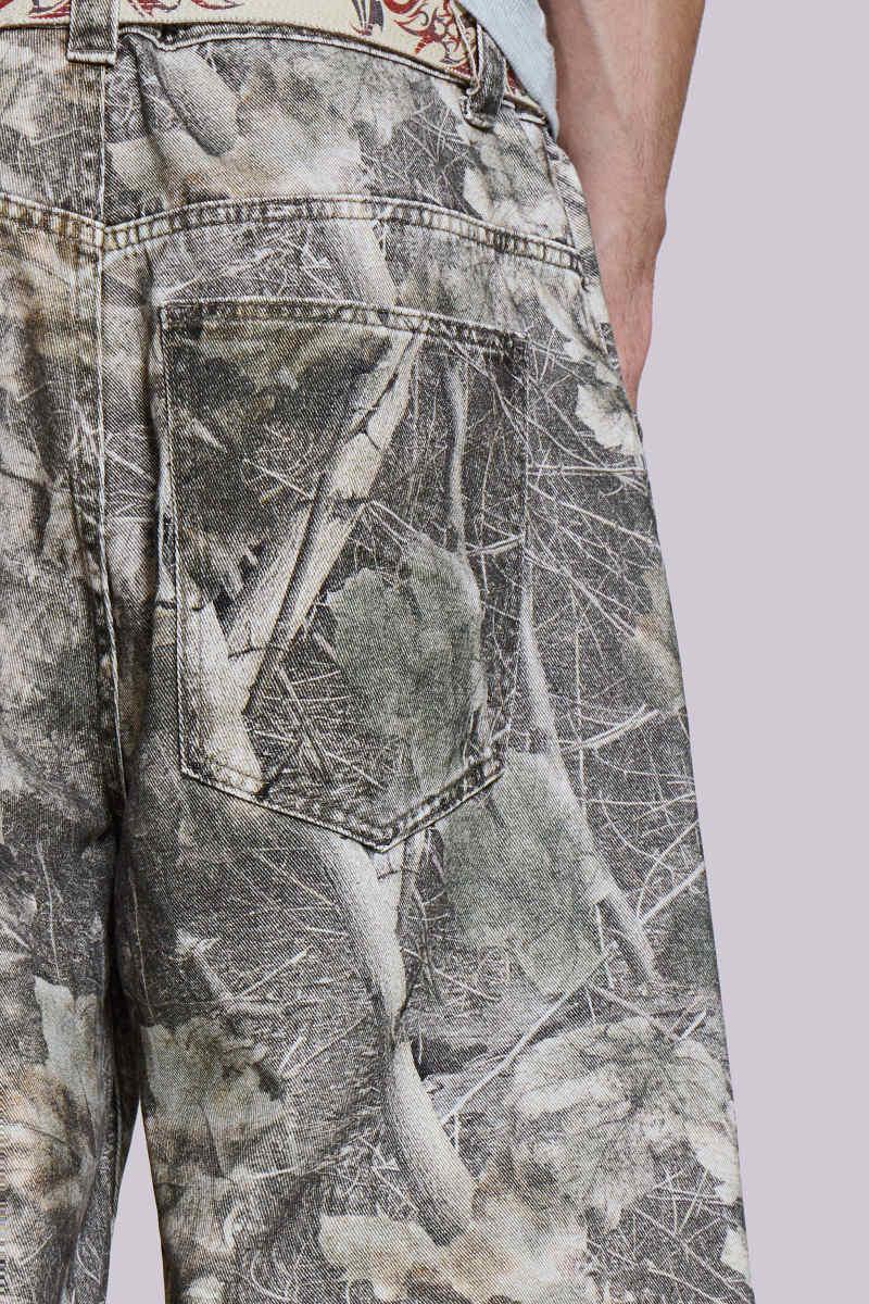 Jaded London Woodland Camo Colossus Jorts Multi