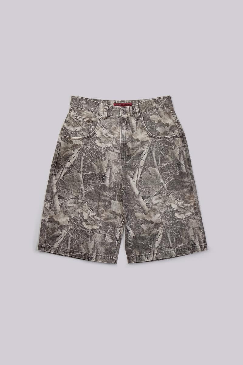 jaded london Woodland Camo Colossus Jorts Multi