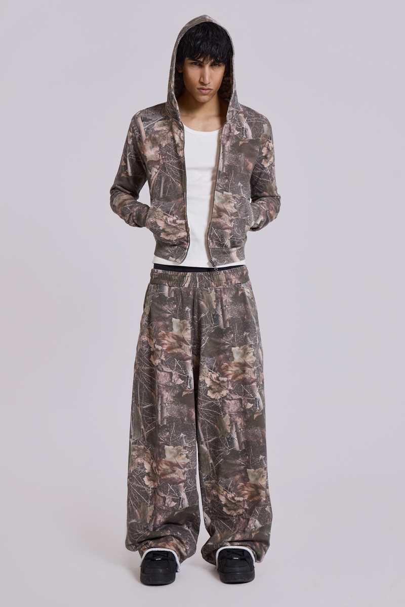 Jaded London Woodland Camo Monster Joggers Camo