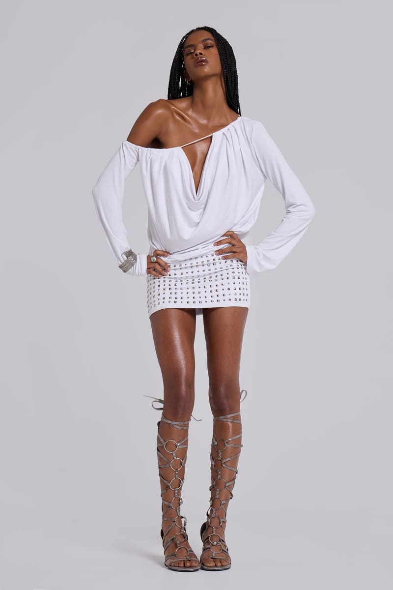 Jaded London Zira Gladiator Heeled Sandal Silver
