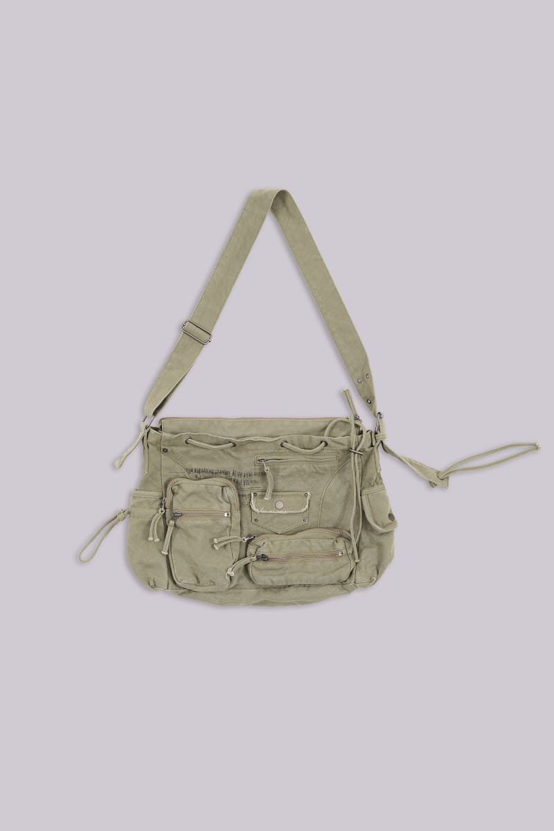 jaded london Khaki Military Utility Satchel Bag Khaki
