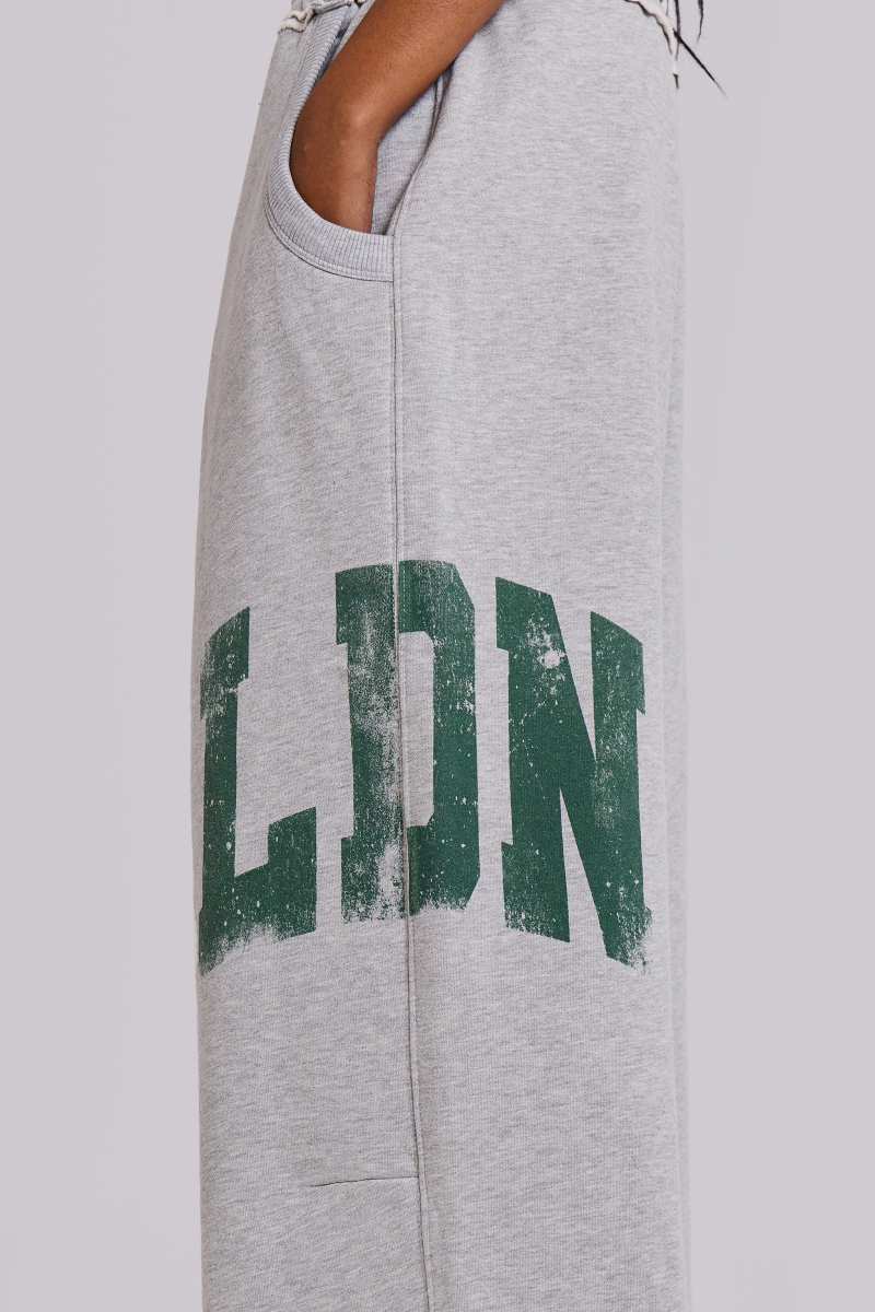 jaded london LDN Print Grey Marl Monster Joggers Grey/Green