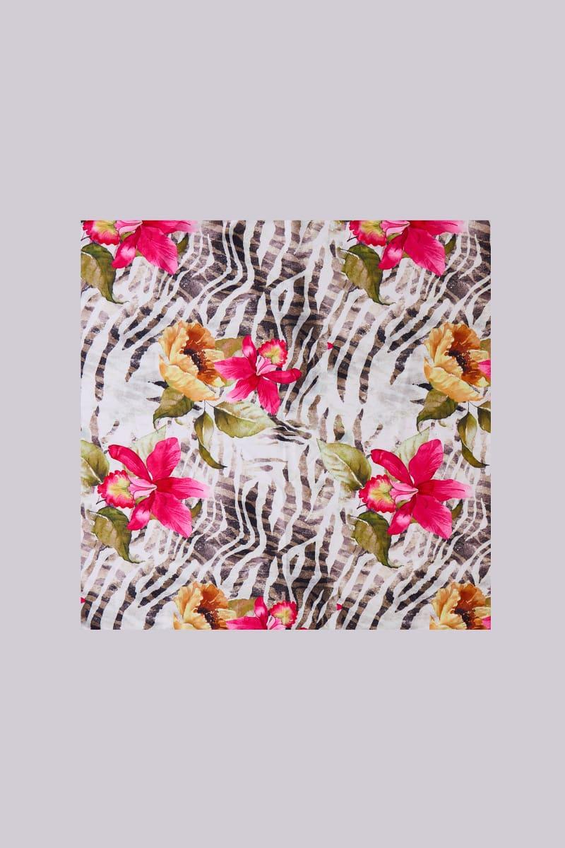 Jaded London Mae Satin Multiway Bandana Scarf Zebra