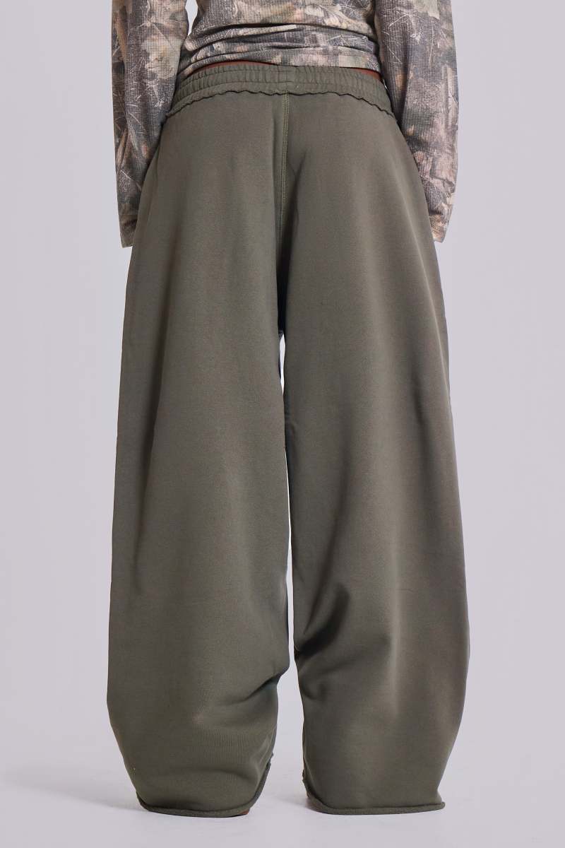 Jaded London Military Green Baggy Monster Joggers Khaki
