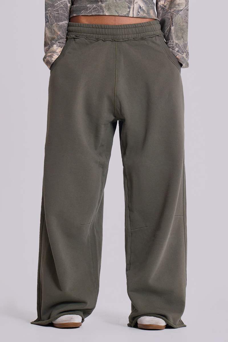 jaded london Military Green Baggy Monster Joggers Khaki