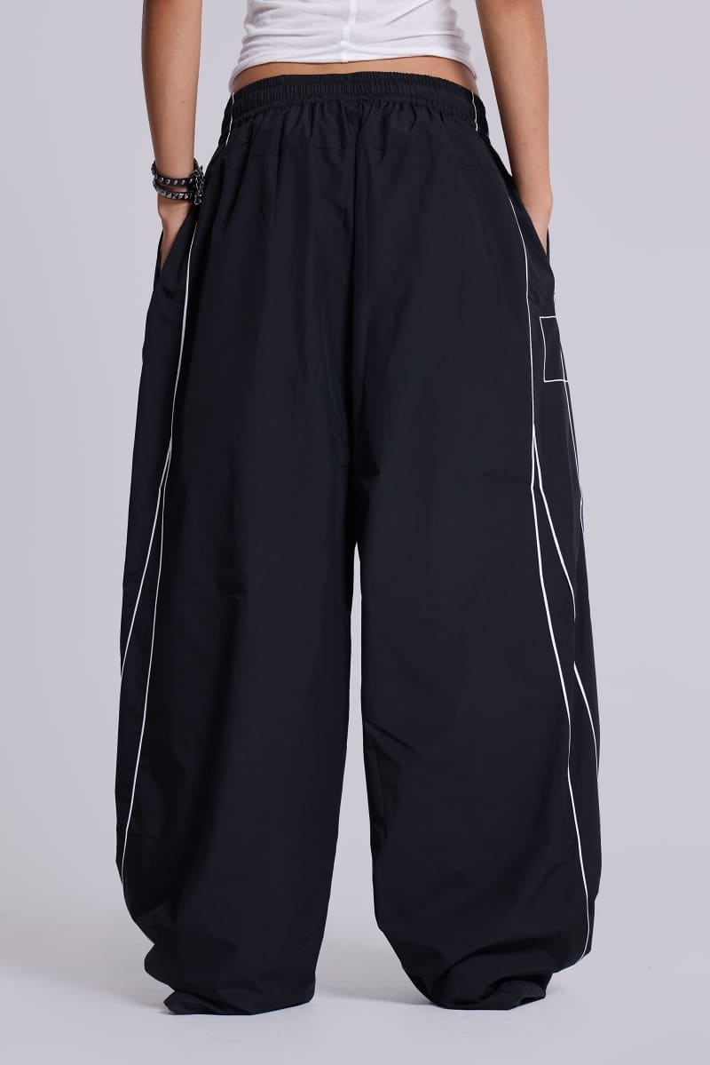 Jaded London P.O.A. Black Vapor Tracksuit Bottoms Black