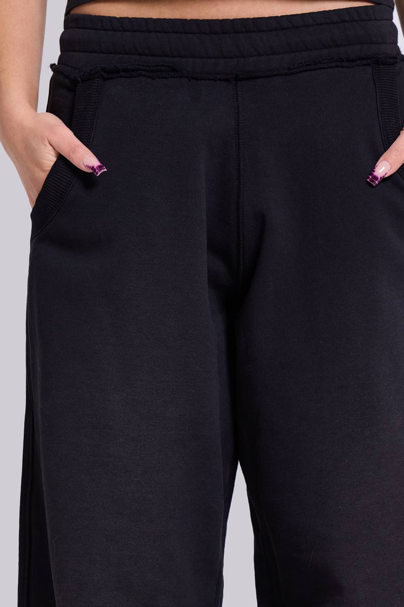 jaded london Petite Black Baggy Monster Joggers Black