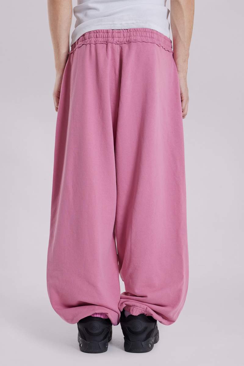 Jaded London Pink Baggy Cuffed Monster Joggers Grey