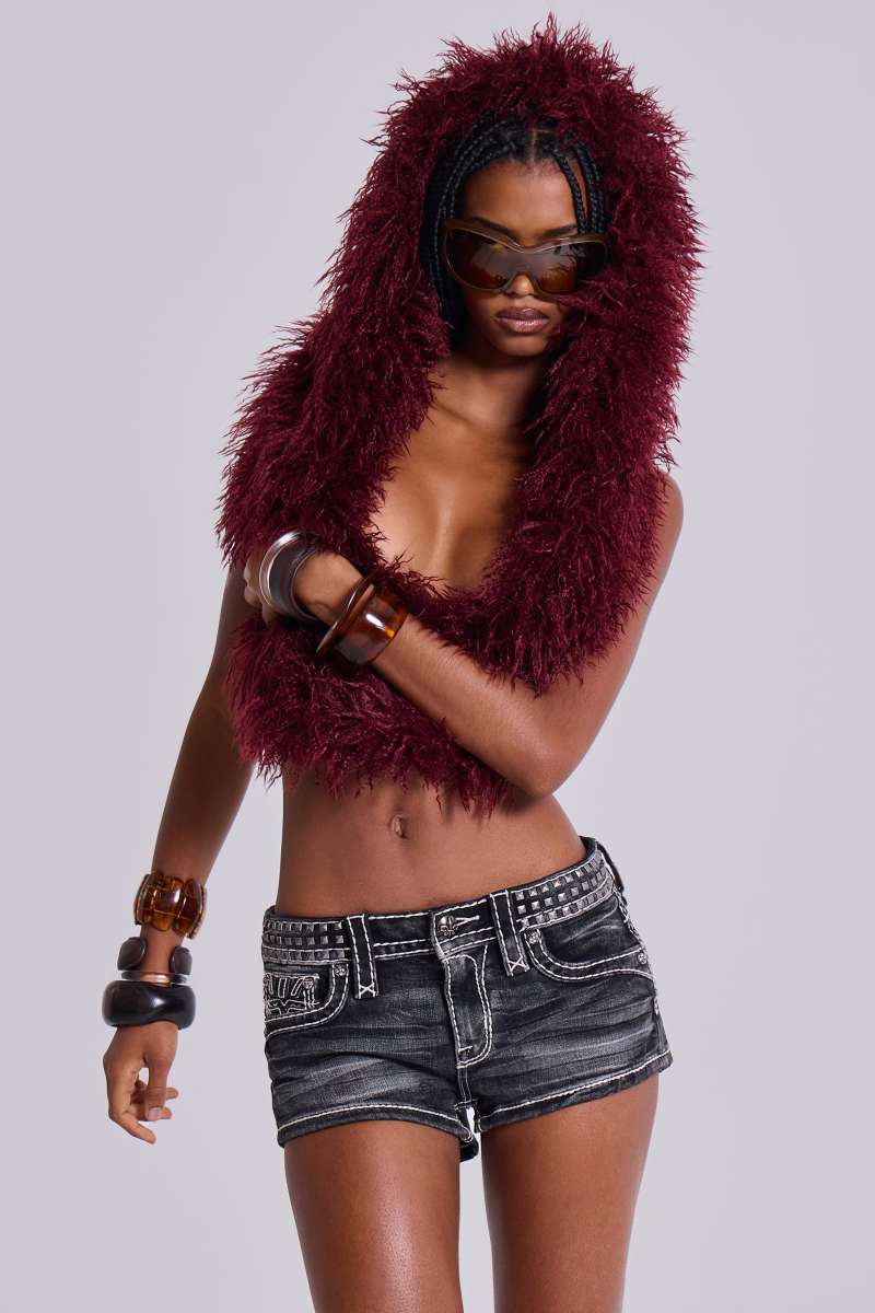 Jaded London Rock Revival Denim Mini Shorts In Washed Black Washed Black