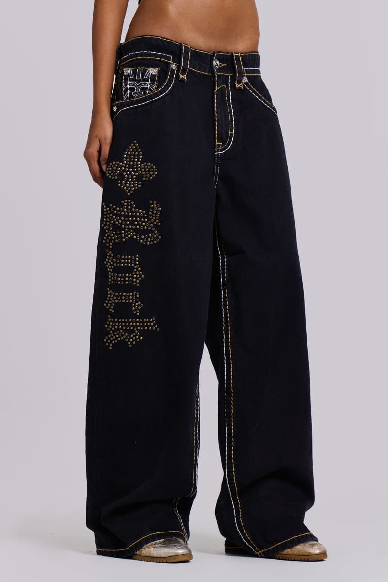 Jaded London Rock Revival Mono Colossus Jeans Black