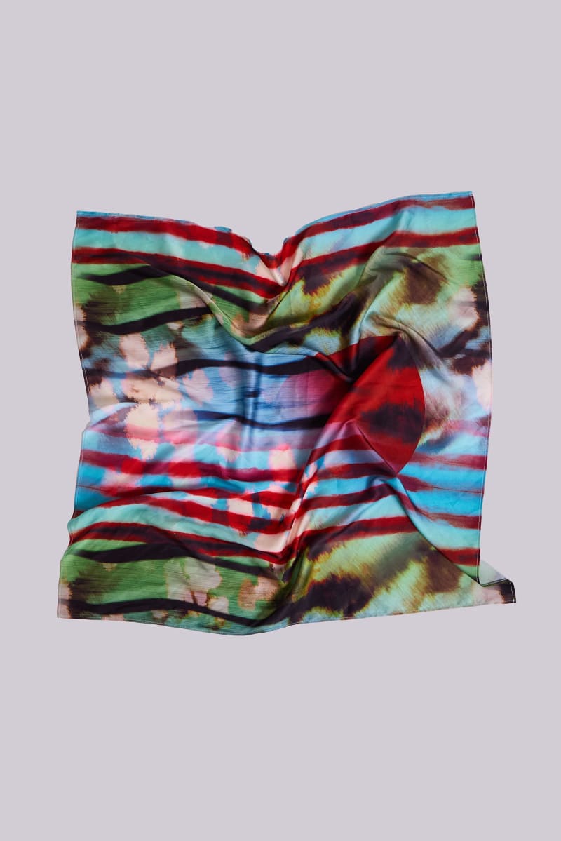 Jaded London Solaris Satin Multiway Bandana Scarf Multi