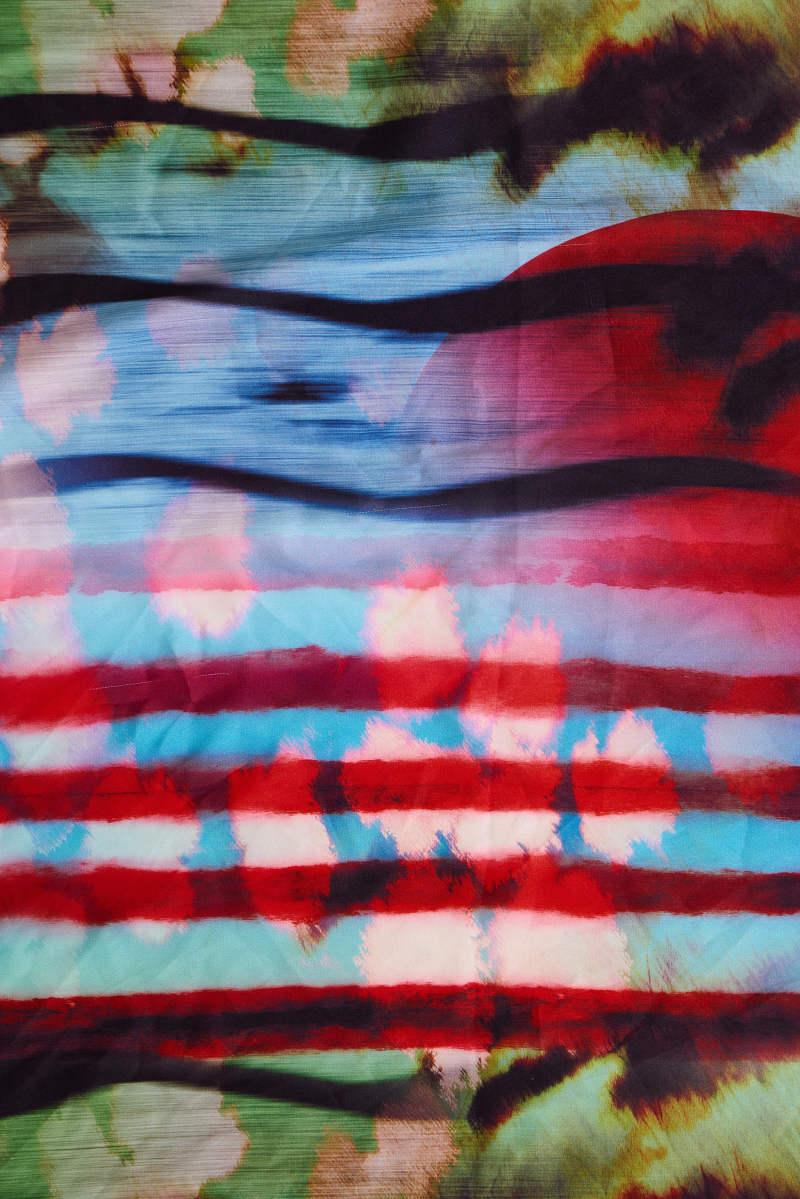 Jaded London Solaris Satin Multiway Bandana Scarf Multi