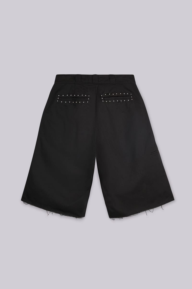 jaded london Studded Black XL Goliath Baggy Shorts Black