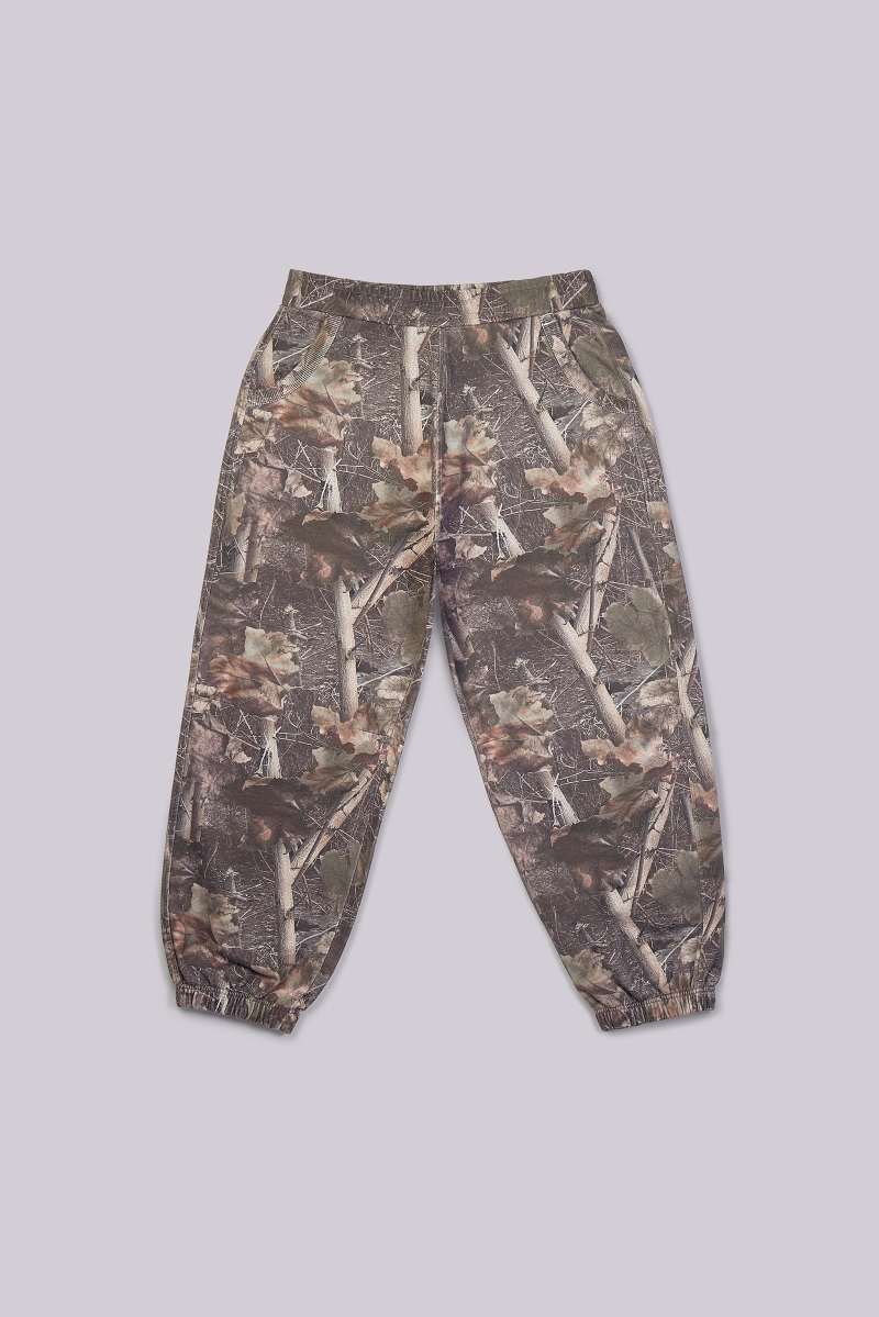 jaded london Woodland Camo Baggy Cuffed Monster Joggers Camo