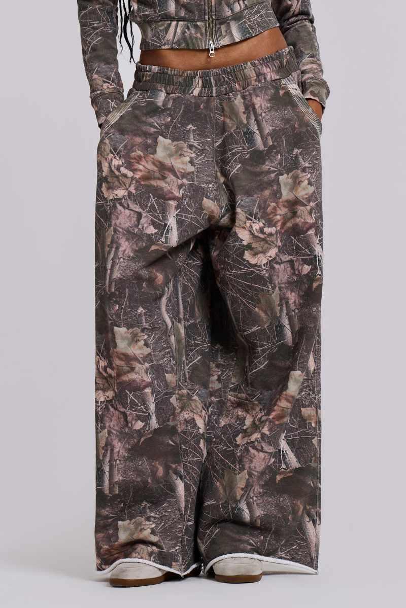 jaded london Woodland Camo Baggy Monster Joggers Camo
