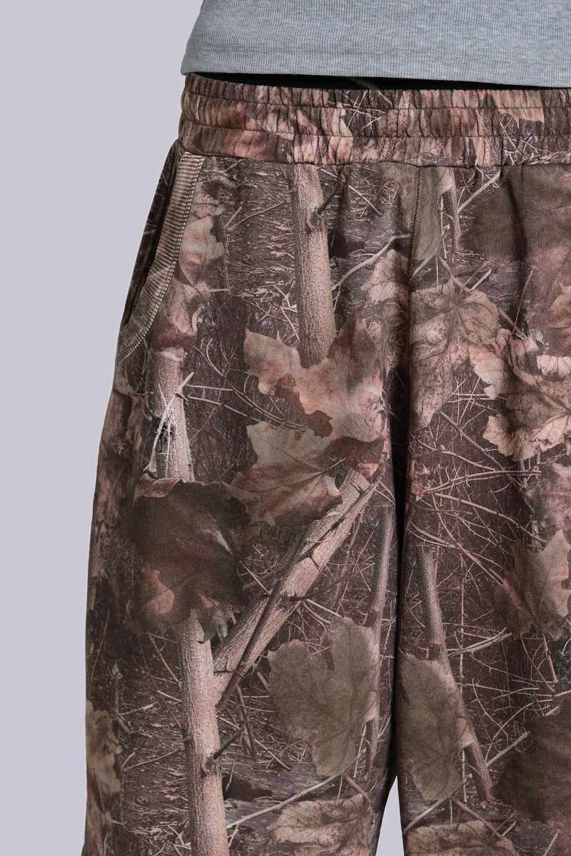 Jaded London Woodland Camo Monster Jogger Shorts Woodland Camo