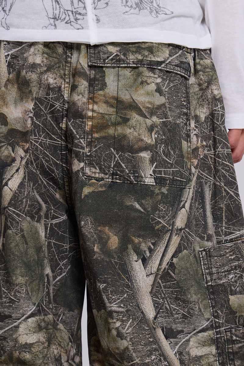 Jaded London Woodland Camo Parachute Pants Woodland Camo
