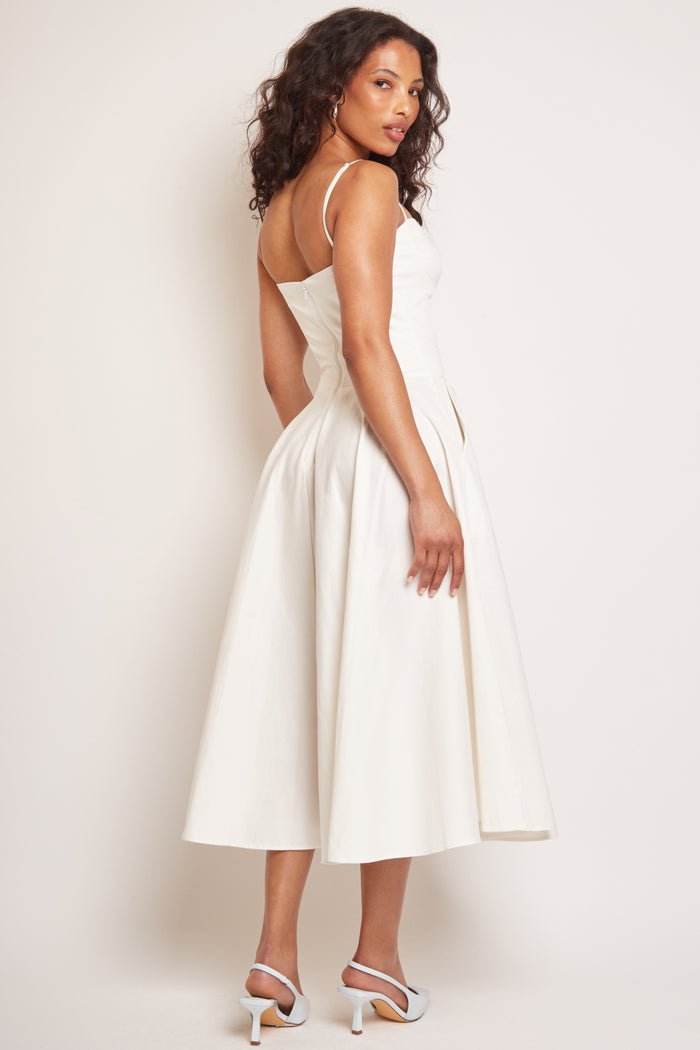 Jaded Rose Jade Vanilla Corset Midi Dress