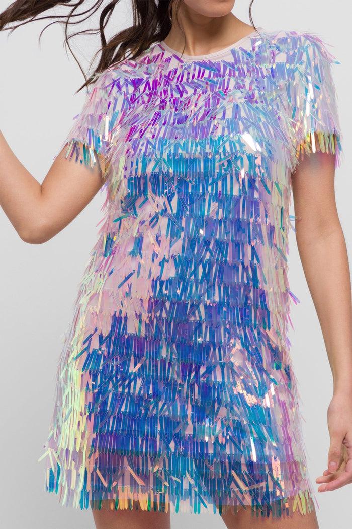 jaded rose Kimal Mini Sequin Tunic Dress. Dazzling & Versatile