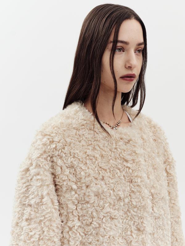 Jakke Arc Coat Cream