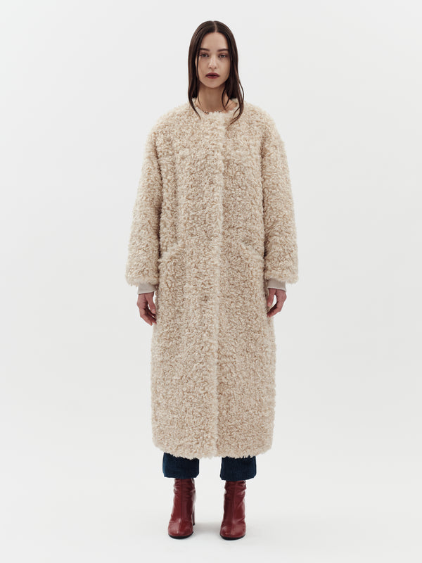jakke Arc Coat Cream