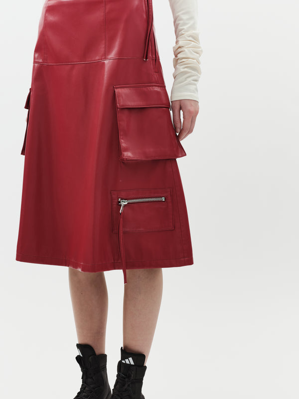 Jakke Cargo Skirt Red