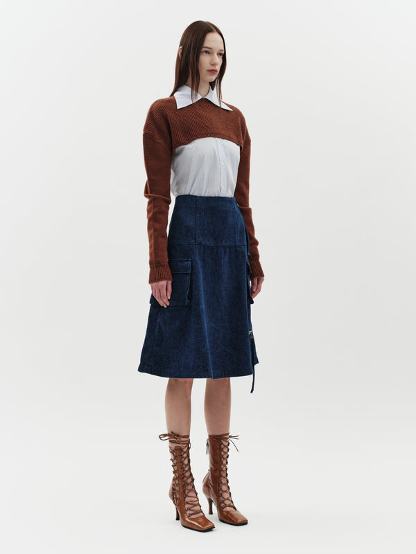 Jakke Chopped Sweater Brown