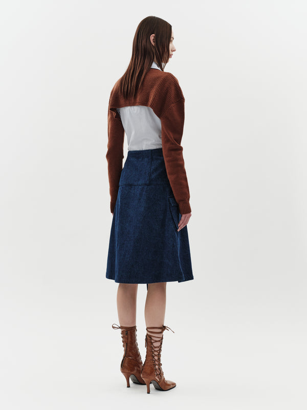 Jakke Chopped Sweater Brown