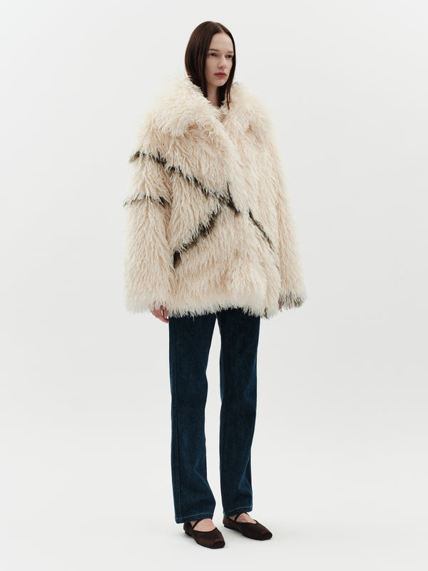 Jakke Cocoon Coat Cream
