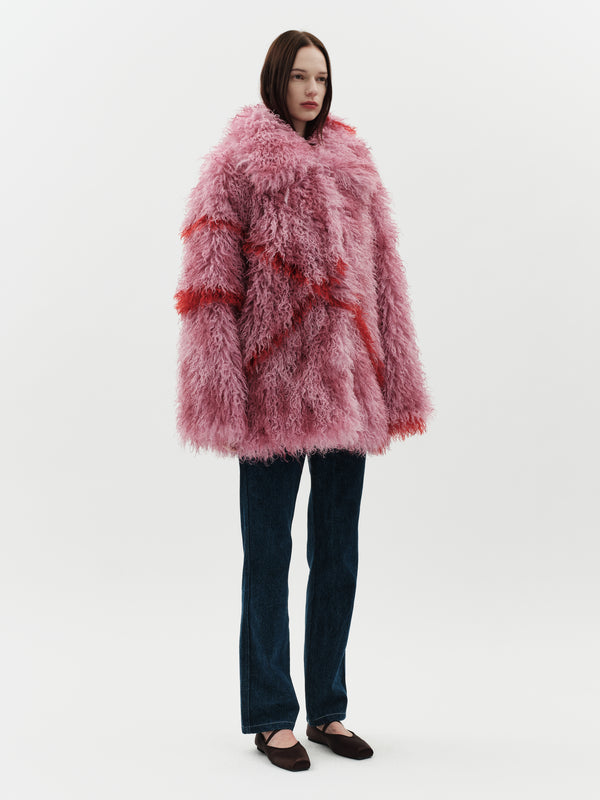 Jakke Cocoon Coat Pink