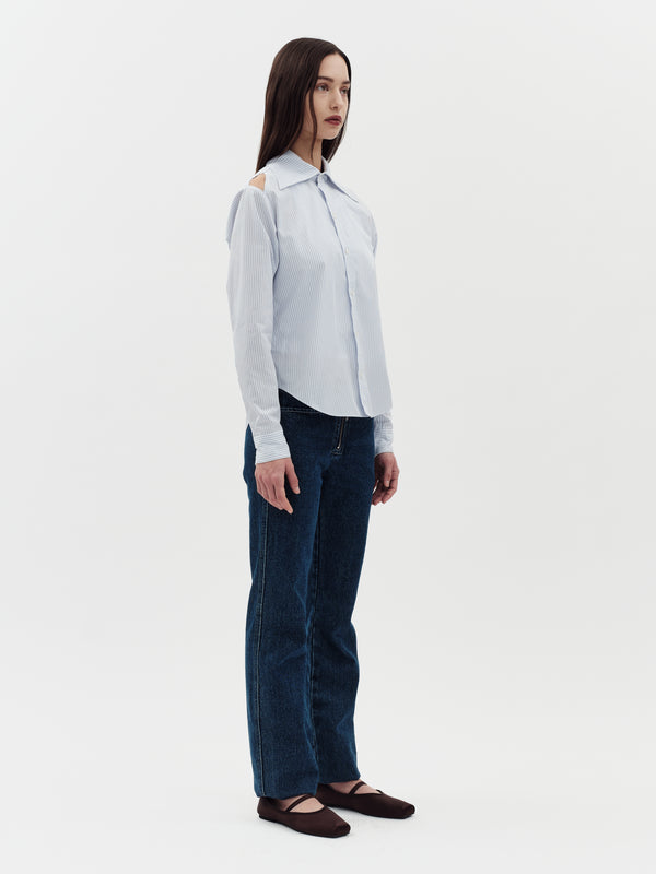 Jakke Crest Shirt Blue/Red