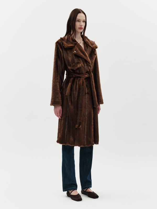 Jakke Frosig Biker Coat Brown