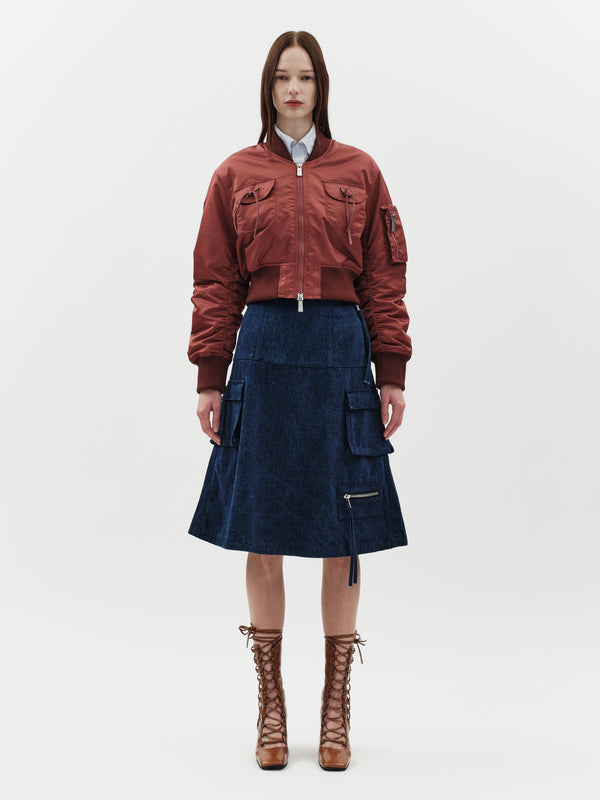 jakke Lola Bomber Jacket Burgundy