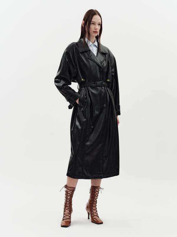 Jakke Milla Trench Coat Black