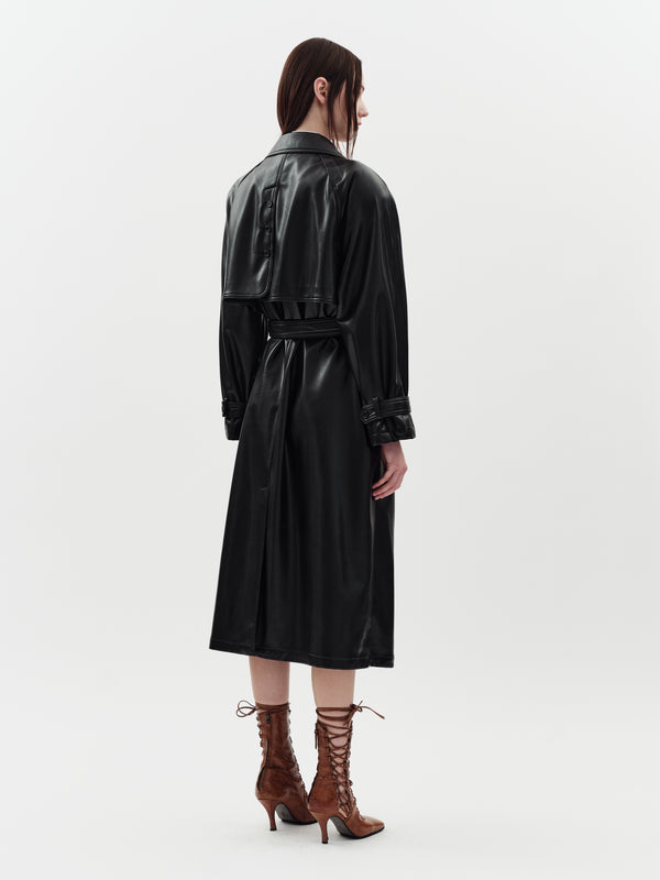 Jakke Milla Trench Coat Black